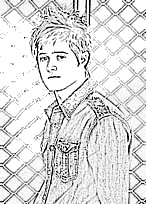 coloriage high school musical le garcon triste